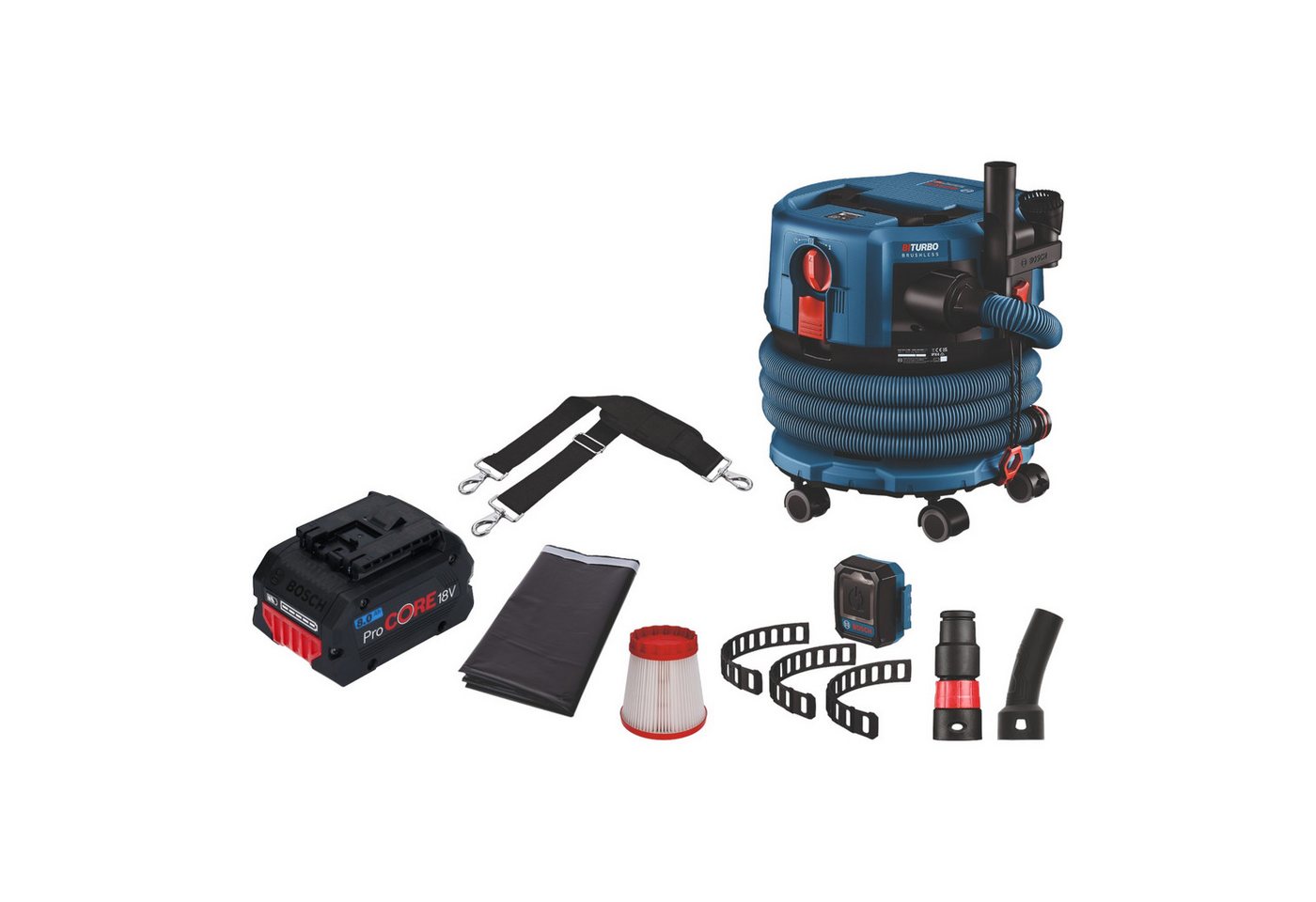 Bosch Professional Staubabsauger GAS 18V-12 MC BITURBO Brushless + 1x ProCore Akku 8,0 Ah - ohne Lader Bosch Professional Staubabsauger GAS 18V-12 MC BITURBO Brushless + 1x ProCore Akku 8,0 Ah - ohne Lader von Bosch Professional