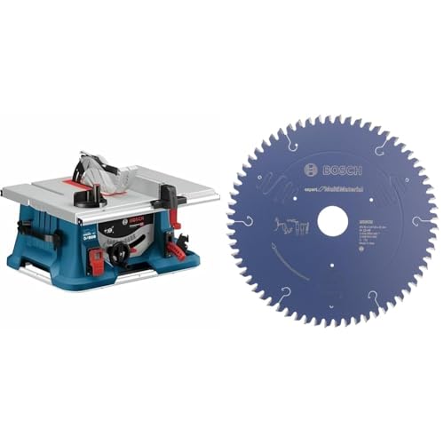 Bosch Professional Tischkreissäge GTS 635-216 (Sägeblatt-Ø: 216 mm, Sägeblattbohr-Ø: 30 mm, im Karton) + Kreissägeblatt Expert for Multi Material (216 x 30 x 2,4 mm, 64 Zähne) von Bosch Professional