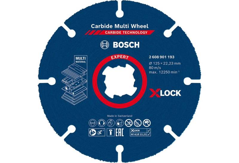 Bosch Professional Trennscheibe Bosch Professional EXPERT X-LOCK Carbide, Ø 125 mm von Bosch Professional