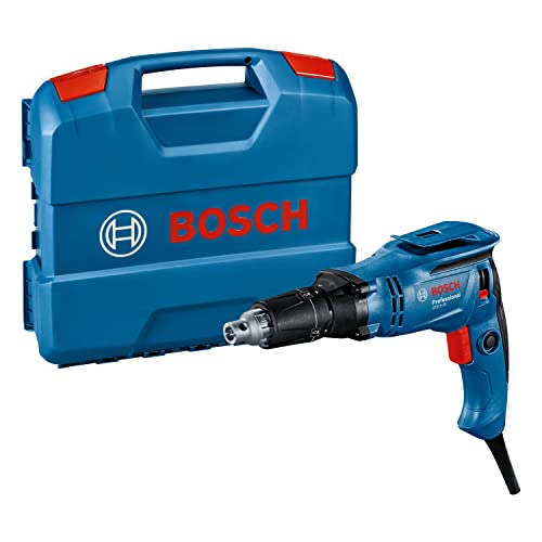 Bosch Professional Trockenbauschrauber GTB 6-50 (Motordrehzahl 5.000 min⁻¹, Leistung 650 W, für Schrauben mit einem Durchmesser von bis zu 6 mm, in L-Case) von Bosch Professional