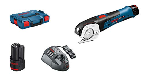 Bosch Professional 12V System Akku Universalschere GUS 12V-300 (inkl. 2x Akku GBA 12V 2.0Ah, Schnellladegerät GAL 12V-40, 2x Einlage, L-BOXX) von Bosch Professional