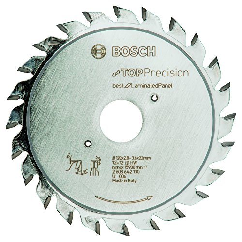 Bosch Professional Vorritzblatt Top Precision Best für Laminated Panel, 120 x 22 x 2,8 - 3,6 mm, 2608642130 von Bosch Accessories