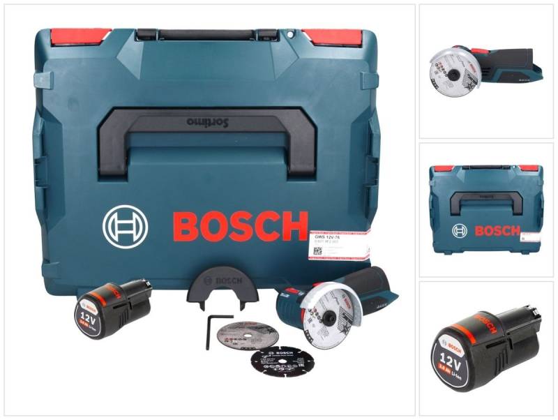 Bosch Professional Winkelschleifer GWS 12V-76 Professional Akku Winkelschleifer 12 V 76 mm Brushless + 1 Bosch Professional Winkelschleifer GWS 12V-76 Professional Akku Winkelschleifer 12 V 76 mm Brushless + 1 von Bosch Professional