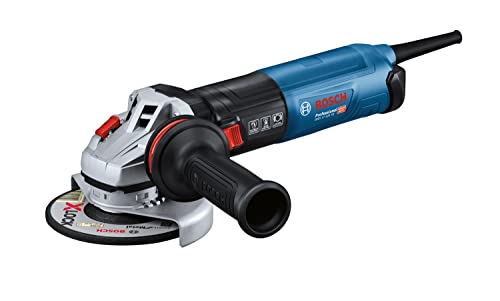 Bosch Professional Winkelschleifer GWS 17-125 SB (inkl. Zusatzhandgriff, Schutzhaube, Trennschutzhaube, Zweilochschlüssel, Aufnahmeflansch, Spannmutter, Staubfilter, SDS-Schnellspannmutter) von Bosch Professional