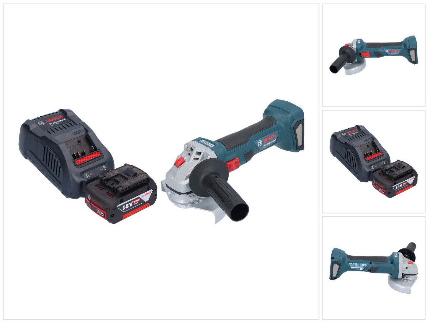 Bosch Professional Winkelschleifer GWS 18V-7 Professional Akku Winkelschleifer 18 V 125 mm Brushless + 1 Bosch Professional Winkelschleifer GWS 18V-7 Professional Akku Winkelschleifer 18 V 125 mm Brushless + 1 von Bosch Professional