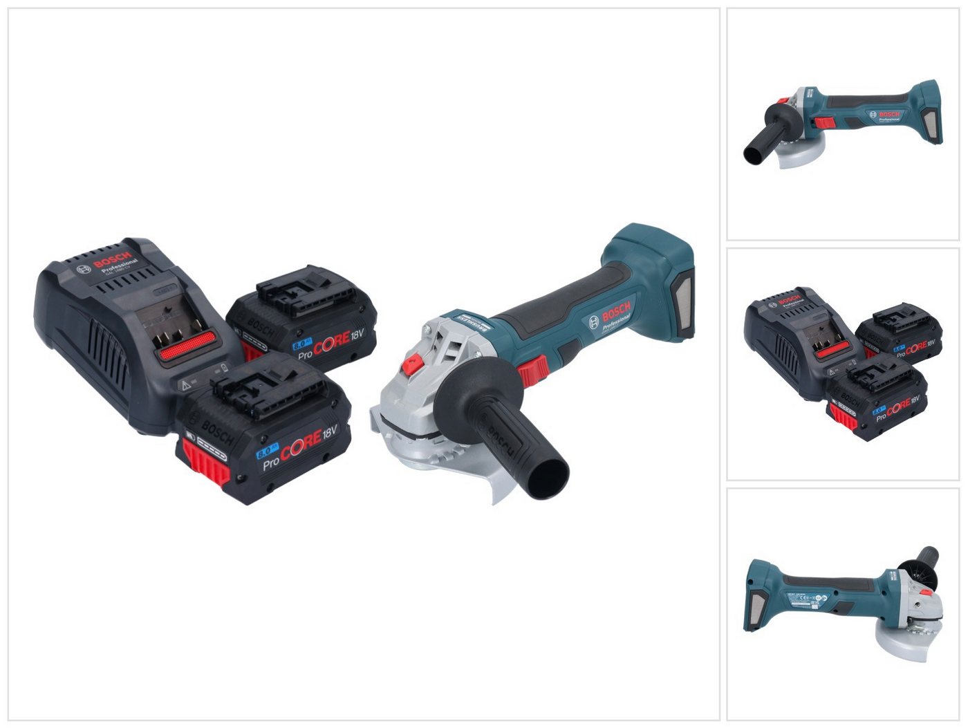 Bosch Professional Winkelschleifer GWS 18V-7 Professional Akku Winkelschleifer 18 V 125 mm Brushless + 2 Bosch Professional Winkelschleifer GWS 18V-7 Professional Akku Winkelschleifer 18 V 125 mm Brushless + 2 von Bosch Professional