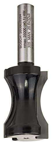Bosch Professional 1x Flachstabfräser Standard for Wood (für Holz, Radius 16mm, Arbeitslänge 31.5mm, Ø Schaft 8 mm, Zubehör Fräsen) von Bosch Accessories