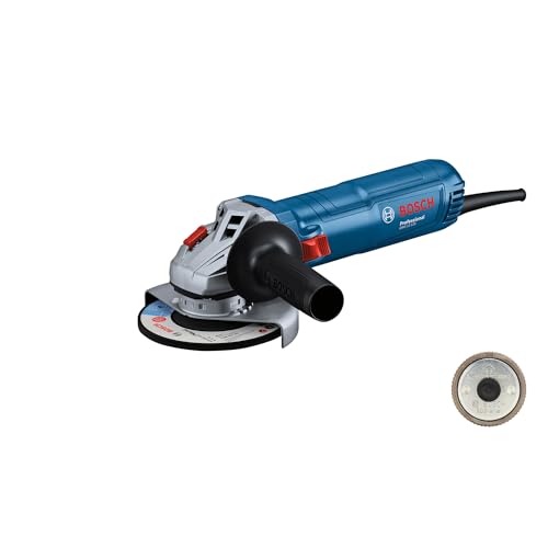 Bosch Professional kabelgebundener Winkelschleifer GWS 12-125 (Scheiben-Ø: 125 mm, Leistung 1200 W, Wiederanlaufschutz, inkl. SDS-Überwurfmutter, Zusatzhandgriff, Zweilochschlüssel) von Bosch Professional