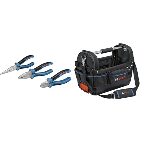 Bosch Professional Zangen Set + Werkzeugtasche GWT 20 (ProClick System: kompatibel mit L-BOXX) von Bosch Professional
