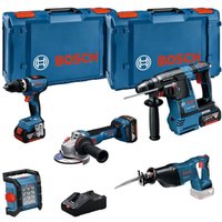 Bosch - Profi-Set GSB+GBH+GWS+GSA+GLI+3x5+GAL, 3x 5,0 Ah und Ladegerät in xl-boxx von Bosch
