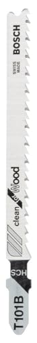 Bosch Professional 5 x Stichsägeblatt T 101 BR Clean for Wood (für weiches Holz, gerader Schnitt, Zubehör Stichsäge) von Bosch Professional