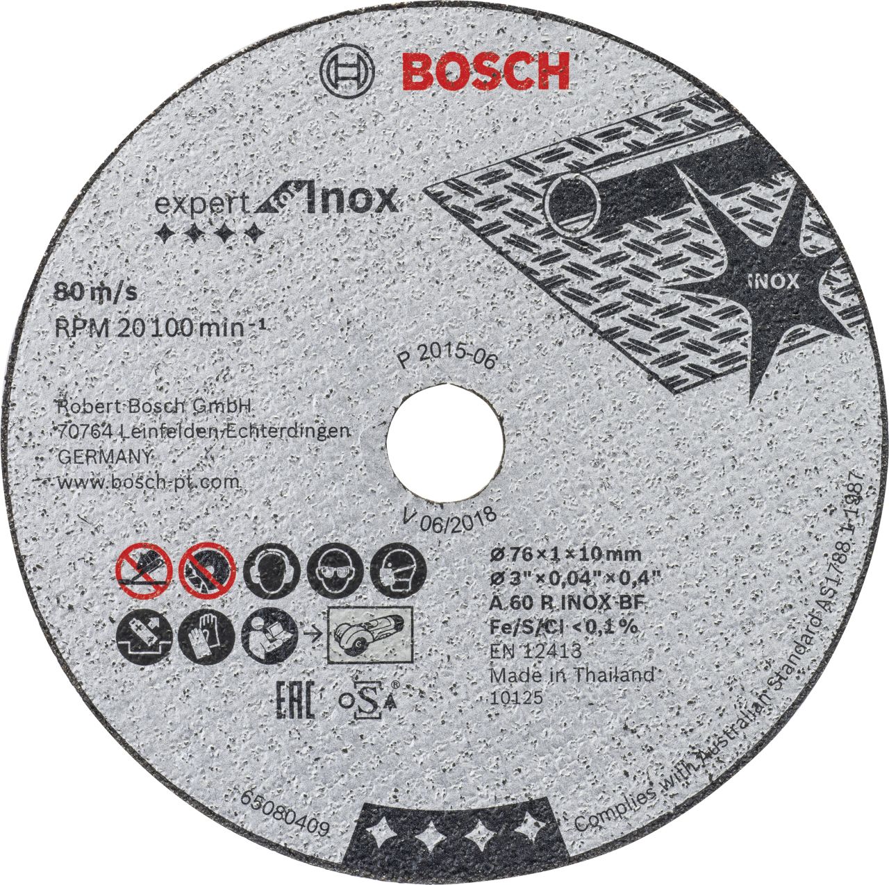 Bosch Trennscheibe Expert 76 mm für Akku-Winkelschleifer GWS 12 V von Bosch Professional