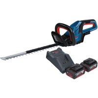 Bosch ghe 18V-50 Professional Akku Heckenschere 18 v 50 cm Brushless + 2x Akku 4,0 Ah + Ladegerät von Bosch Professional