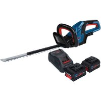Bosch ghe 18V-50 Professional Akku Heckenschere 18 v 50 cm Brushless + 2x ProCORE Akku 5,5 Ah + Ladegerät von Bosch Professional