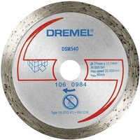 Dremel DSM540 2615S540JB Diamanttrennscheibe 77mm 1 St. Fliesen, Ziegel, Marmor, Porzellan, Keramik von Dremel