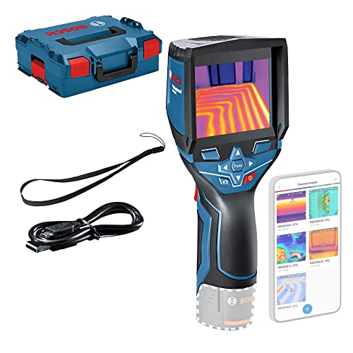 Bosch Professional 12V System Wärmebildkamera GTC 400 C (Ohne Akku und Ladegerät, mit App-Funktion, Temperaturbereich: –10 °C bis +400 °C, Auflösung: 160 x 120 Pixel, in L-Boxx) Bosch Professional 12V System Wärmebildkamera GTC 400 C (Ohne Akku und Ladegerät, mit App-Funktion, Temperaturbereich: –10 °C bis +400 °C, Auflösung: 160 x 120 Pixel, in L-Boxx) von Bosch Professional