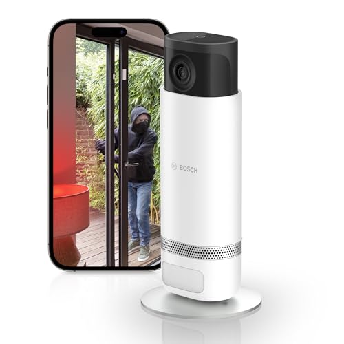 Bosch Smart Home Eyes Innenkamera II, 1080p WLAN Überwachungskamera für den Innenbereich, kompatibel mit Amazon Alexa, Nur Bewegung, Weiß von Bosch Smart Home