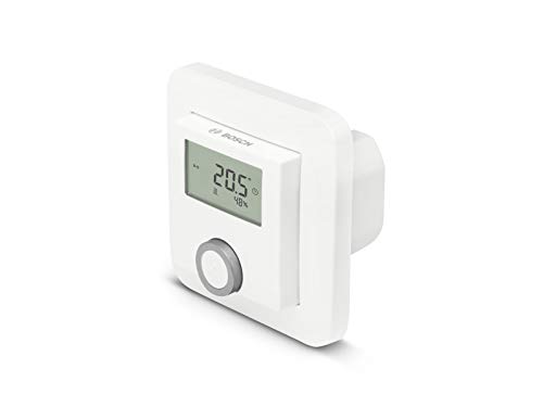 Bosch Smart Home Raumthermostat Zur Steuerung Der Heizkörperthermostate, Inklusive Feuchtigkeitsanzeige, Kompatibel Mit Google Assistant Und Alexa von Bosch