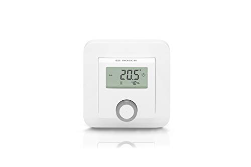 Bosch Smart Home Raumthermostat zur Steuerung der Heizkörperthermostate, inklusive Feuchtigkeitsanzeige, kompatibel mit Google Assistant und Alexa von Bosch Smart Home