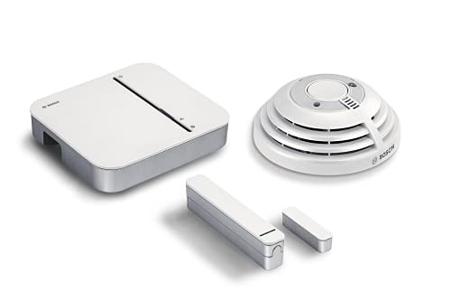 Bosch Smart Home Starter Set Einbruchschutz mit Rauchmelder und Tür-/Fensterkontakt, mit App Steuerung, kompatibel mit Apple Homekit - Amazon Edition von Bosch Smart Home