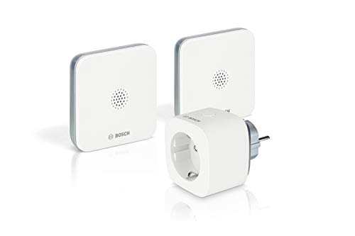 Bosch Smart Home Wassermelder Sicherheit Paket, mit Notrufschnellwahl in der App, rutschfest, kompakt, inkl. Funksignal-Verlängerung von Bosch Smart Home