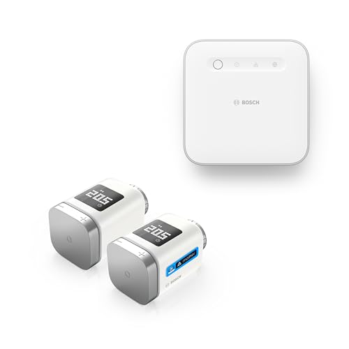 Bosch Smart Home smartes Heizkörperthermostat Starter-Set, 1x Controller II, 2x Heizkörperthermostat II [+M] von Bosch Smart Home