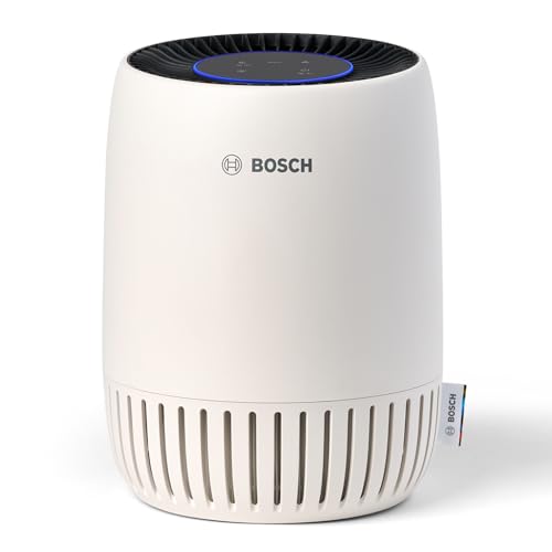 Bosch Air 1000 - Luftreiniger - Für Räume bis zu 23 m² - Entfernt Schadstoffe - Mit 3-in-1 Luftfilter, USB-C-Lademöglichkeit, Automatikmodus, Ruhemodus (< 25 dB(A)) - CADR: 100 m³/h von Bosch Thermotechnik