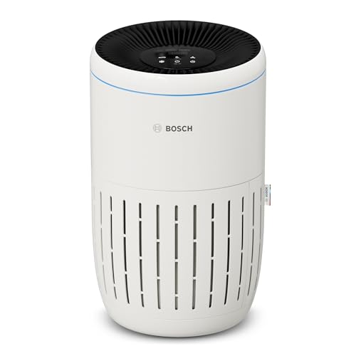 Bosch Air 2000 Luftreiniger - Für Räume bis zu 37,5 m² - Entfernt effizient Schadstoffe - Mit 3-in-1 Luftfilter, Smart Sensor, Automatikmodus, Ruhemodus (< 25 dB(A)) - CADR: 180 m³/h von Bosch Thermotechnik