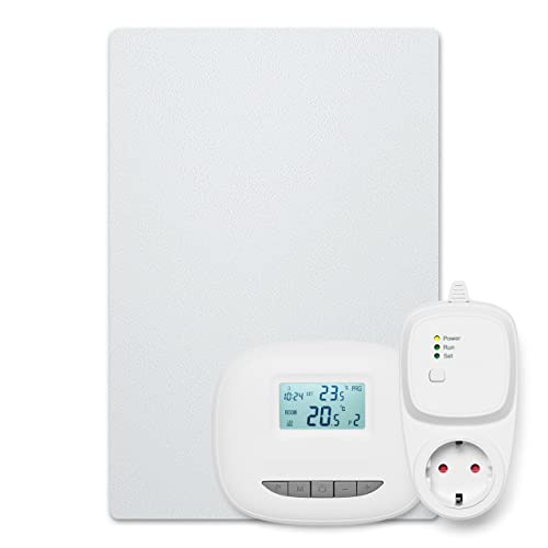 Bosch Heat Infrared 4000 P - Infrarot Wandheizung mit Set aus Funkregler und Steckdosenadapter - Energieeffizienter Heizkörper mit idealer Wärmeverteilung - 1000 Watt (30 m²) von Bosch Thermotechnik