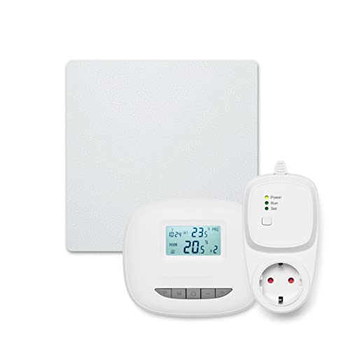 Bosch Heat Infrared 4000 P - Infrarot Wandheizung mit Set aus Funkregler und Steckdosenadapter - Energieeffizienter Heizkörper mit idealer Wärmeverteilung - 300 Watt (5 m²) von Bosch Thermotechnik