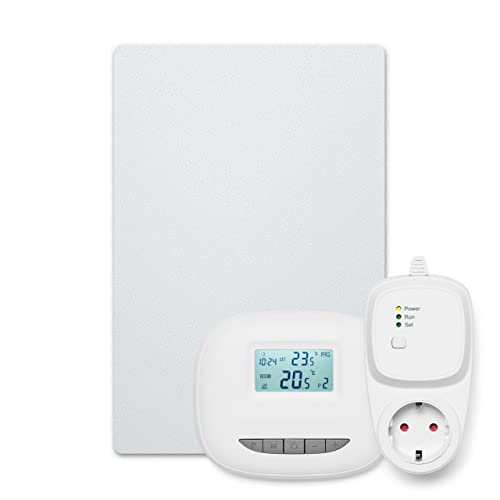 Bosch Heat Infrared 4000 P - Infrarot Wandheizung mit Set aus Funkregler und Steckdosenadapter - Energieeffizienter Heizkörper mit idealer Wärmeverteilung - 500 Watt (10 m²), Strahlend von Bosch Thermotechnik