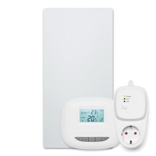 Bosch Heat Infrared 4000 P - Infrarot Wandheizung mit Set aus Funkregler und Steckdosenadapter - Energieeffizienter Heizkörper mit idealer Wärmeverteilung - 700 Watt (15 m²) von Bosch Thermotechnik