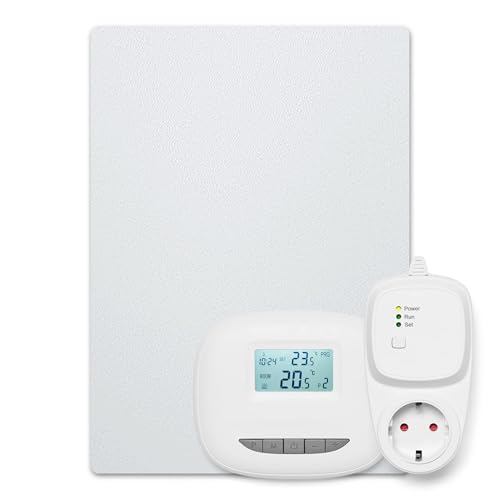 Bosch Heat Infrared 4000 P - Infrarot Wandheizung mit Set aus Funkregler und Steckdosenadapter - Energieeffizienter Heizkörper mit idealer Wärmeverteilung - 850 Watt (20 m²) von Bosch Thermotechnik