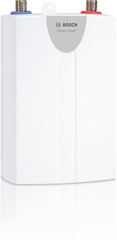 Bosch hydraulischer Klein-Durchlauferhitzer Tronic Comfort Compact - 3,5kW, steckerfertig, Untertischgerät, drucklos und druckfest anschließbar, 230 V [Energieklasse A] von Bosch Thermotechnik