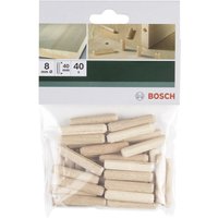40 x Holzdübel 8 x 40 mm - Bosch von Bosch