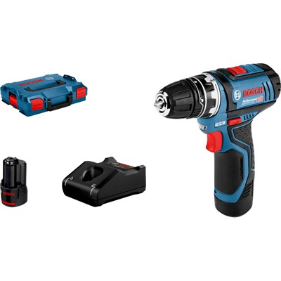 Akku-Bohrschrauber GSR 12V-15 FC, 2x2,0Ah, 1 Aufsatz, L-BOXX (06019F6001) von Bosch