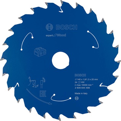 Akku-Kreissägeblatt Expert for Wood, 140 x 1,8/1,3 x 20, 24 Zähne (2608644499) von Bosch