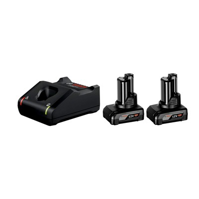 Akku Starter-Set: 2 x GBA 12 Volt, 6.0 Ah und GAL 12V-40 (1600A01B20) von Bosch