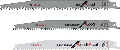 Bosch Accessories DIY 3tlg. Säbelsägeblatt-Set Wood and Metal zum Sägen in Holz und Metall von Bosch Accessories
