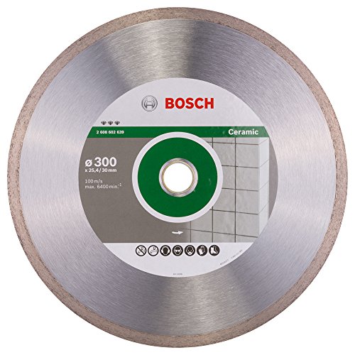 Bosch Accessories Bosch Professional Diamanttrennscheibe Best für Ceramic, 300 x 30/25,40 x 2,8 x 10 mm, 2608602639 von Bosch Accessories