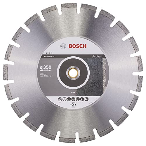 Bosch Accessories Professional Diamanttrennscheibe (für Asphalt, Ø: 350 mm, BohrungØ: 20 mm, Zubehör für Benzin- und Tischsägen) von Bosch Professional