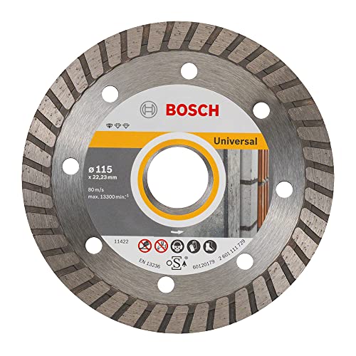 Bosch Accessories Bosch Professional Diamanttrennscheibe Standard for Universal Turbo (Stein, 115 x 22,23 x 2 x 10 mm, Zubehör Winkelschleifer) von Bosch Professional