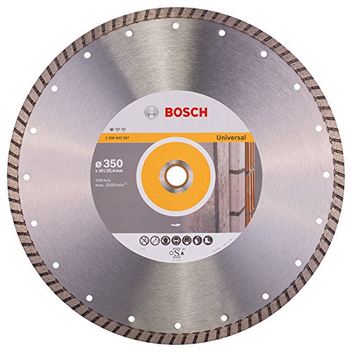 Bosch Accessories Professional Diamanttrennscheibe Standard for Universal Turbo (Stein, 350 x 20/25,40 x 3 x 10 mm, Zubehör Winkelschleifer) von Bosch Professional