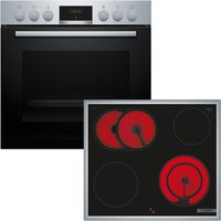 BOSCH Elektro-Herd-Set "HND411LS67", mit Backwagen, Backwagen mit ausziehbarer Tür für bequemes Kochen & Backen von Bosch