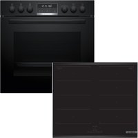 BOSCH Flex-Induktions-Herd-Set "HND679LS67", mit Backwagen, Pyrolyse-Selbstreinigung, Backwagen mit ausziehbarer Tür für bequemes Kochen & Backen von Bosch