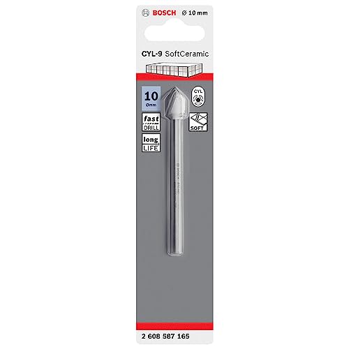 Bosch Accessories Professional 1x Fliesenbohrer CYL-9 SoftCeramic (für weiche Keramik Fliesen, Ø 10 x 90 mm, Zubehör Bohrmaschine) von Bosch Professional