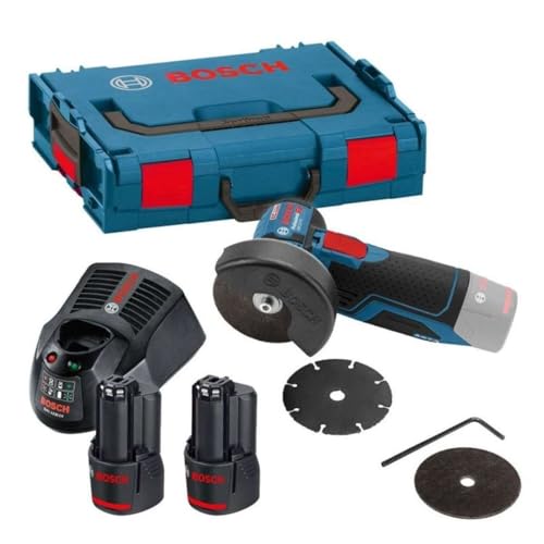 Bosch Professional 12V System Akku Winkelschleifer GWS 12V-76 (inkl. 2x 3.0Ah Akku, Schnellladegerät GAL 1230 CV, 1x Carbide Multi Wheel, 2x Trennscheibe Expert for Inox, L-BOXX2) Bosch Professional 12V System Akku Winkelschleifer GWS 12V-76 (inkl. 2x 3.0Ah Akku, Schnellladegerät GAL 1230 CV, 1x Carbide Multi Wheel, 2x Trennscheibe Expert for Inox, L-BOXX2) von Bosch Professional