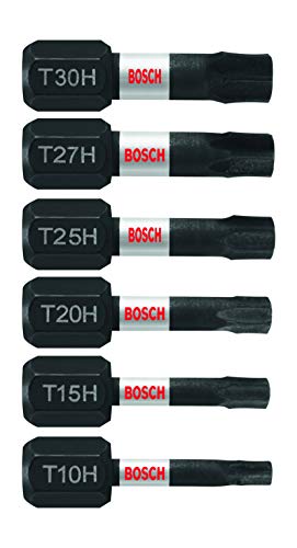 BOSCH ITTHV106 Schraubendrehereinsätze, 2,5 cm, 6-teilig, 1 Zoll von BOSCH