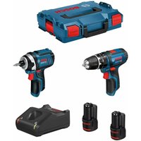Bosch - Kit 12V B12GSBGDR2bat3a-40 (gsb 12V-15 + gdr 12V-10 + 2 x 3,0 Ah + GAL12V-40 + L-Boxx 102) von Bosch