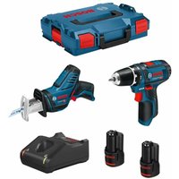 Bosch - Kit 12V B12GSRGSA2bat3a-40 (gsr 12V-15 + gsa 12V-14 + 2 x 3,0 Ah + GAL12V-40 + L-Boxx 102) von Bosch